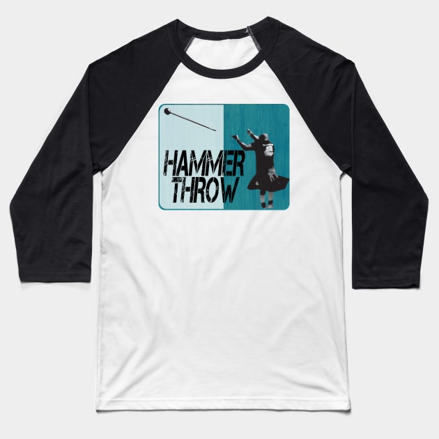 Classic Hammer Throw Baseball T-Shirt by Insaneluck